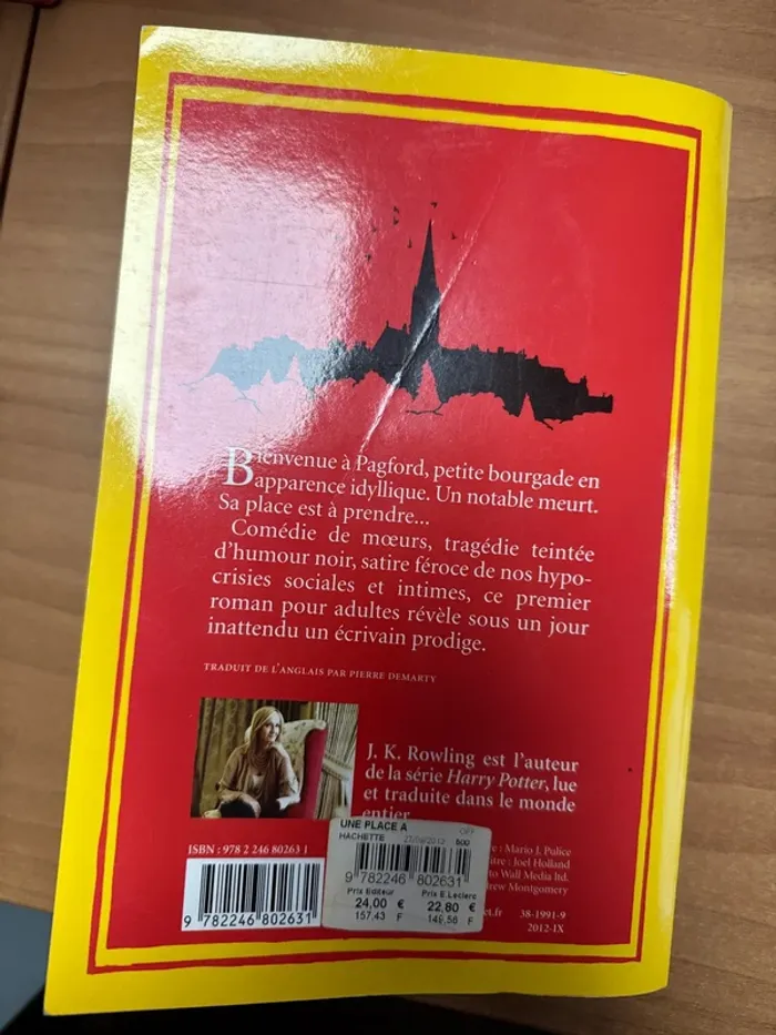 Une place à prendre Jk Rowling - photo numéro 2