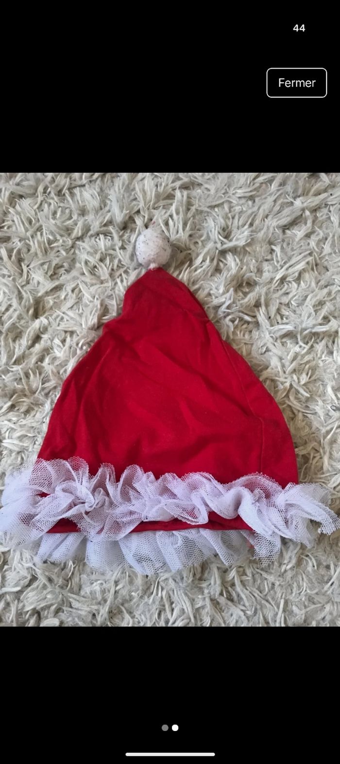 Bonnet bébé 6-12 mois Noël - photo numéro 2