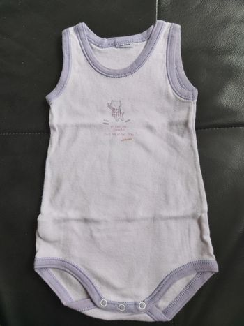 Bodie sans manches fille Petit Bateau 6 mois (78)