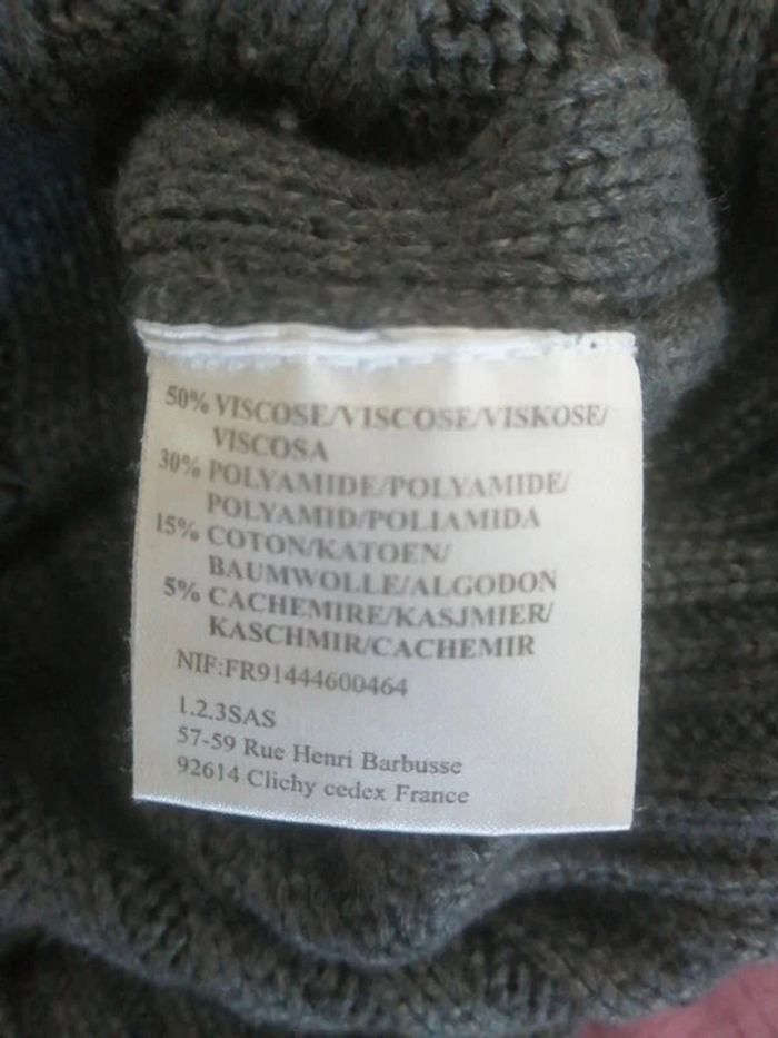 robe longue 1 2 3 gris taille 48 - photo numéro 4