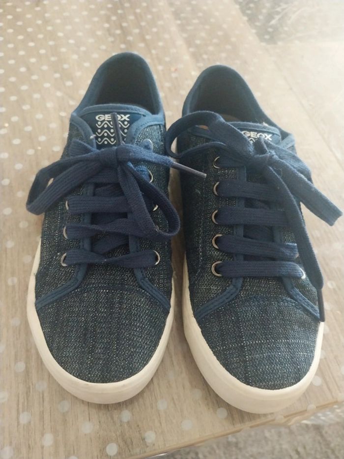 Baskets J Alonisso Boy C bleu denim GEOX