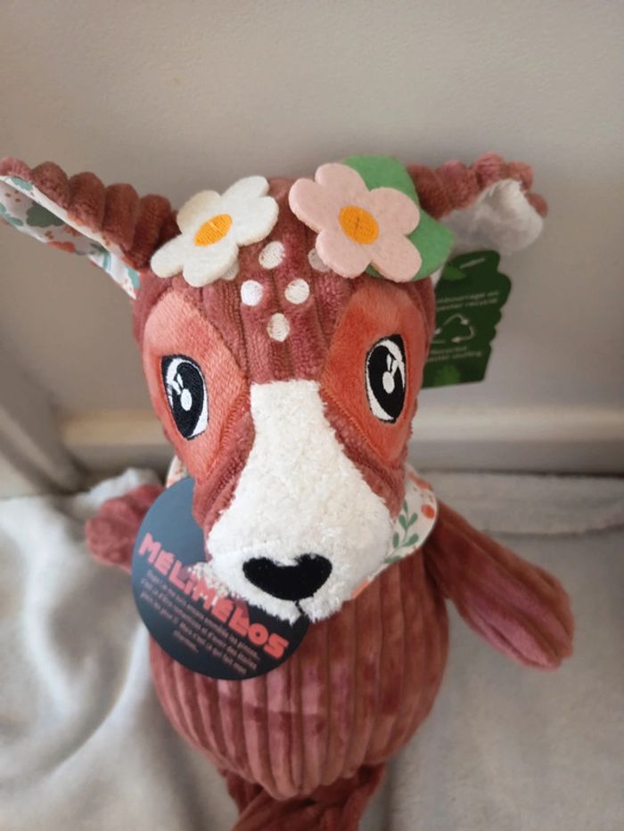 Mélimélos la biche avec sa boite cadeau tirelire neuf deglingos - photo numéro 4