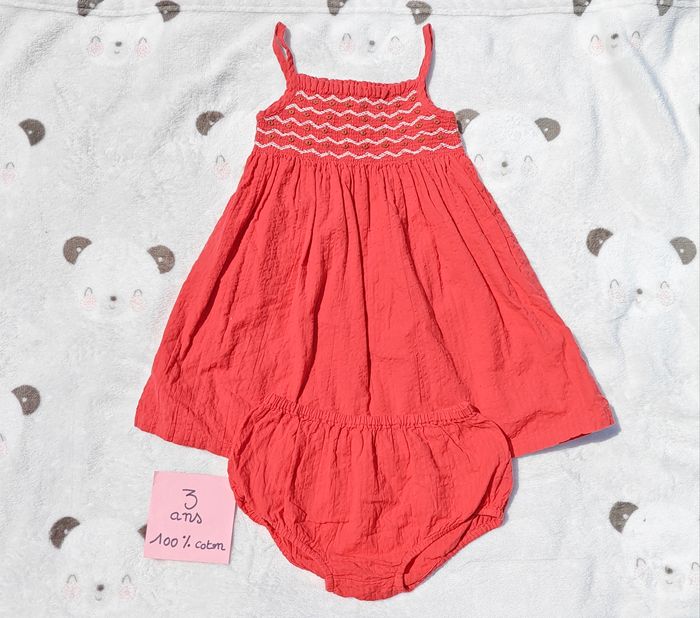 Robe enfant fille 3 ans 100% coton Bout'chou