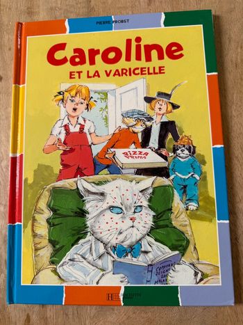 BE - Caroline et la Varicelle bords damiers couleurs livre bd album Pierre Probst