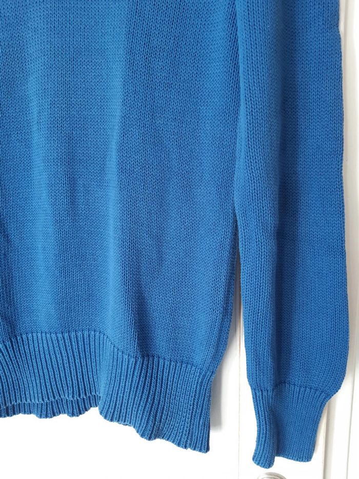 Pull bleu en maille Jules M - photo numéro 3
