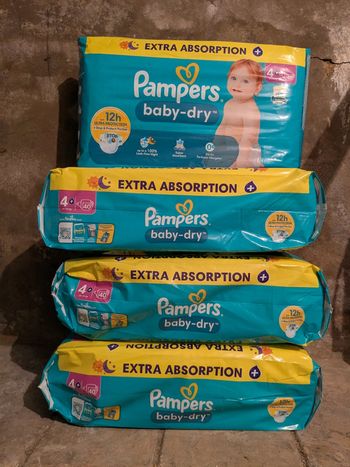 160 couches soit 4 paquets de 40 couches taille 4+