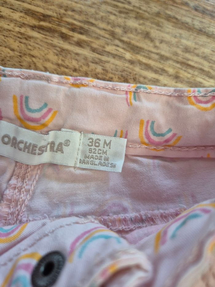 Pantalon 36mois 92cm rose arc en ciel - photo numéro 4