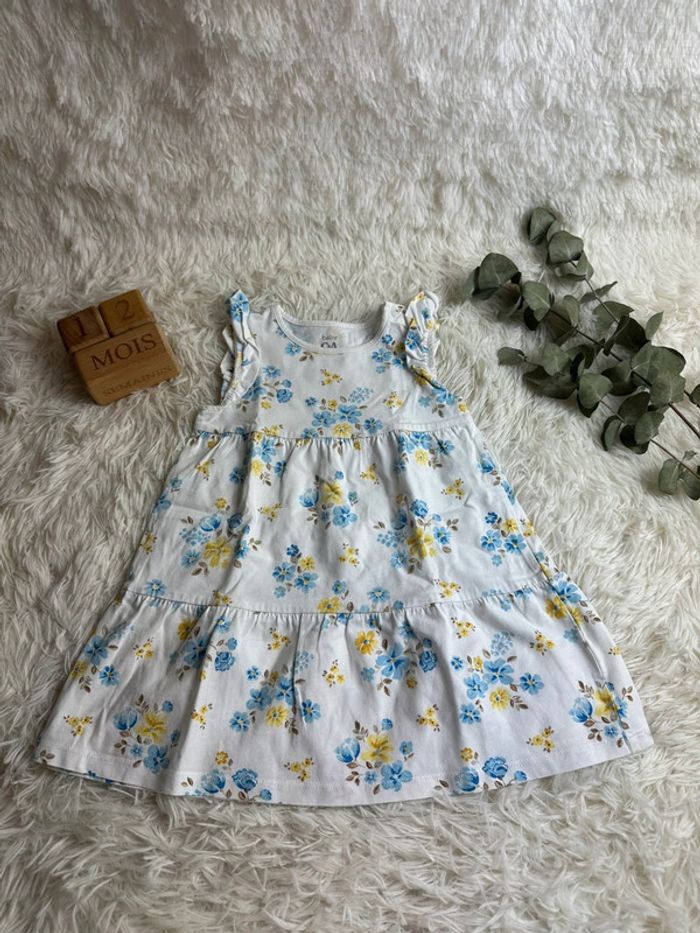 Robe fleurie C&A taille 12-18 mois