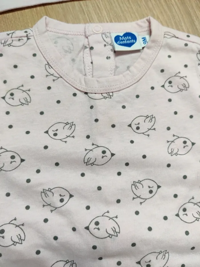 Lot pyjamas légers 9 mois - photo numéro 2
