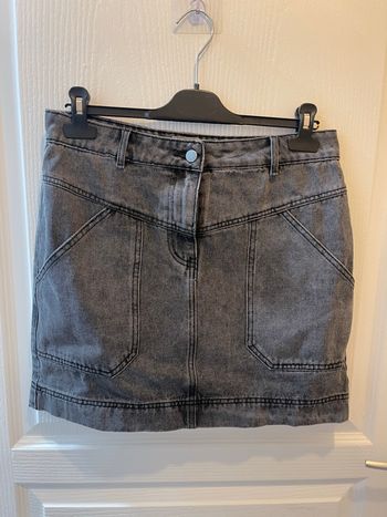 Jupe Jean Gris Rouge Vila T. 40