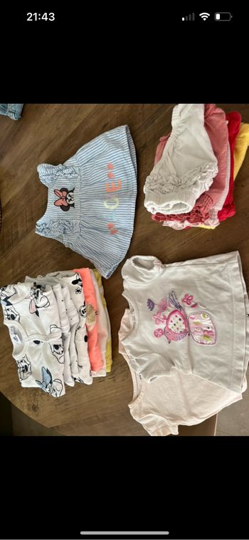 Lot vêtements bébé fille