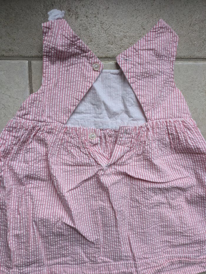Robe rose et blanche fille 18 mois - photo numéro 3