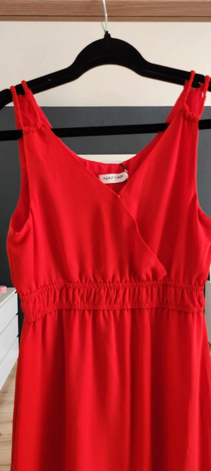 Robe patineuse rouge taille M Naf Naf - photo numéro 2