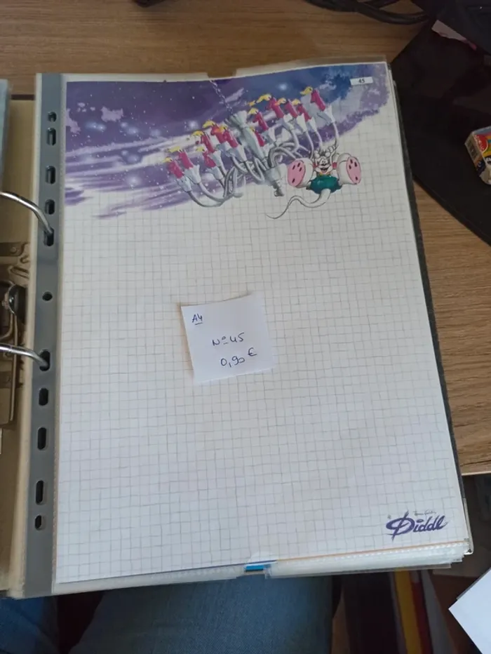 Feuille Diddl A4 45 0,90€