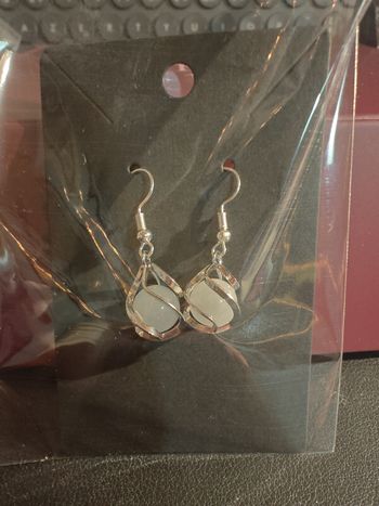 Boucles d'oreilles à perles œil de chat