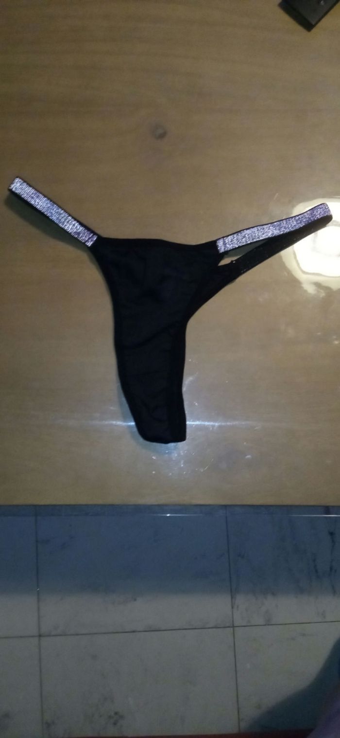 ensemble de soutien gorge sans armature noir et argenté attache devant - photo numéro 6