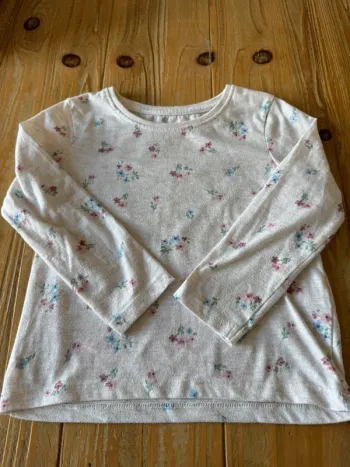 T-shirt à manches longues fleuri