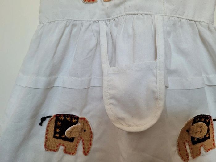 Jolie Robe 24 mois avec éléphants et sac - photo numéro 7
