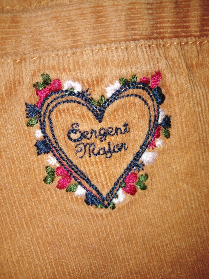 Pantalon "petite fille" velours, camel, 10 ans, Sergent Major - photo numéro 5