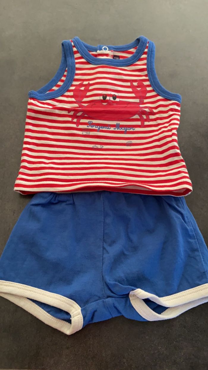 Ensemble short débardeur 3 mois