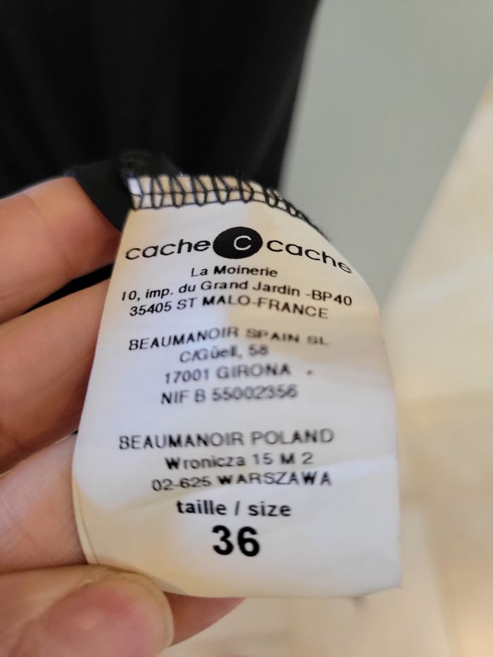 Robe noire paillettes Cache-Cache - photo numéro 7