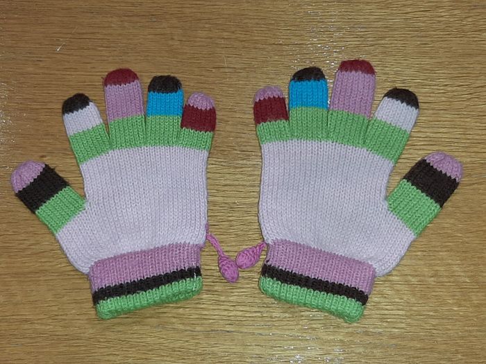 Gants fille multicolores 5-8 ans - photo numéro 2