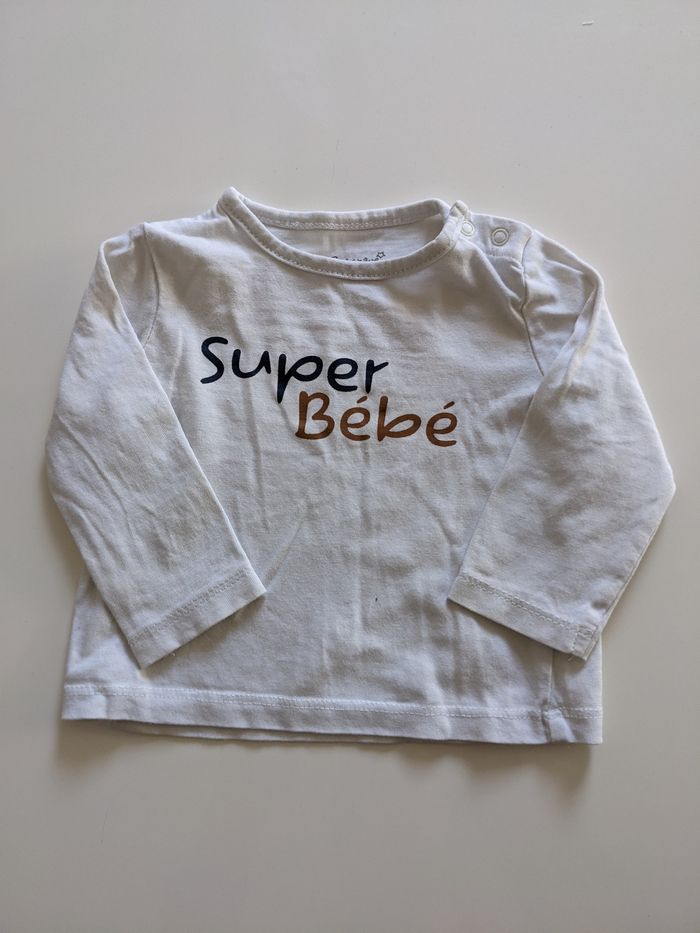 Lot de 2 hauts manches longues - 3 mois - photo numéro 3