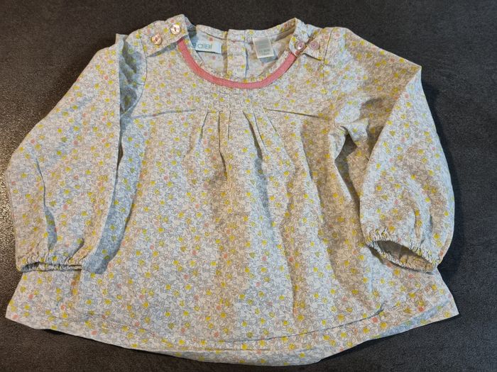 Blouse manches longues Obaïbi 12 mois