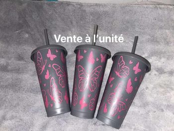 Grand gobelet à paille papillon 🦋🦋🦋