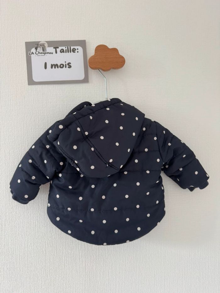 Manteau à pois - taille 1 mois 🌼 - photo numéro 3
