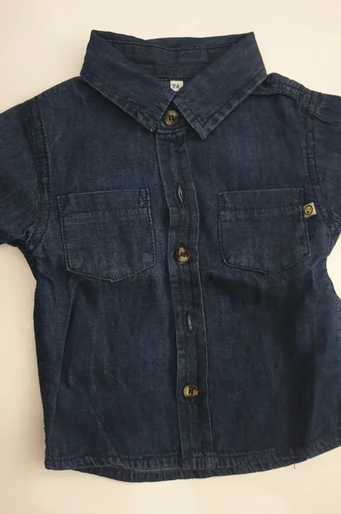 Chemise manche courte garçon 9 mois - photo numéro 2