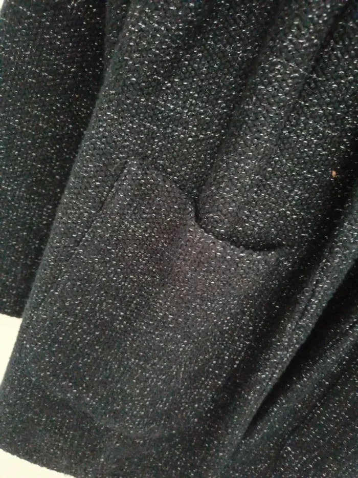 Veste noir mouchetée de blanc Promod 38 - photo numéro 4