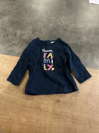 T-shirt manches longues bébé fille, tap à l’œil, 9 mois