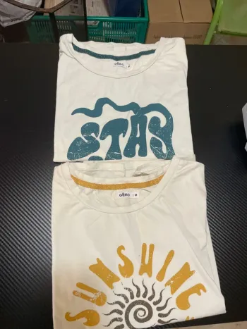 lot de 2 tee-shirt manche courte