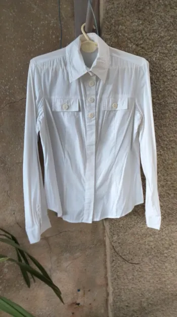 Chemise blanche transparente Yuka taille 40/42