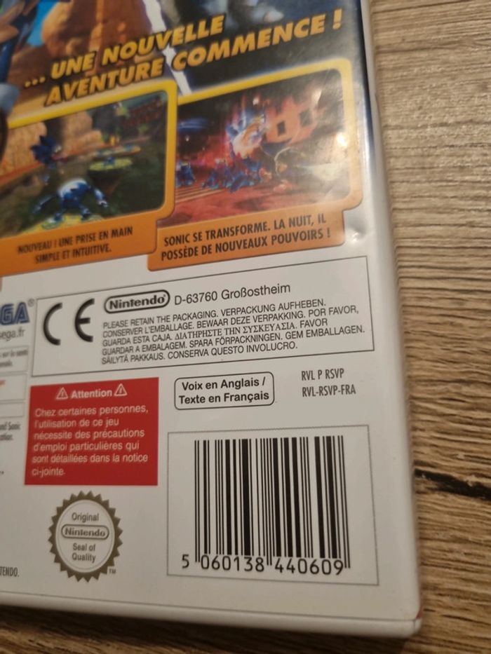 sonic unleashed la malédiction du hérisson nintendo wii complet - photo numéro 4