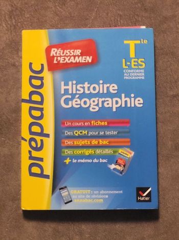Histoire-géographie Tle L, ES Par Anne Frémont-Vanacore