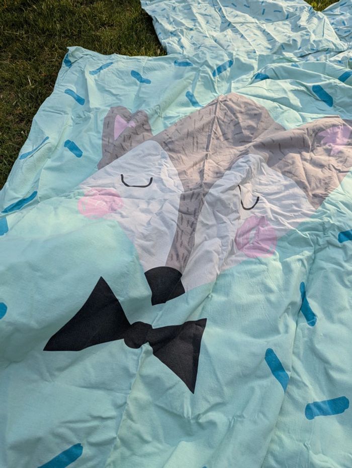 Parure de lit, couette, drap housse et taie d'oreiller 90 * 140 - photo numéro 3