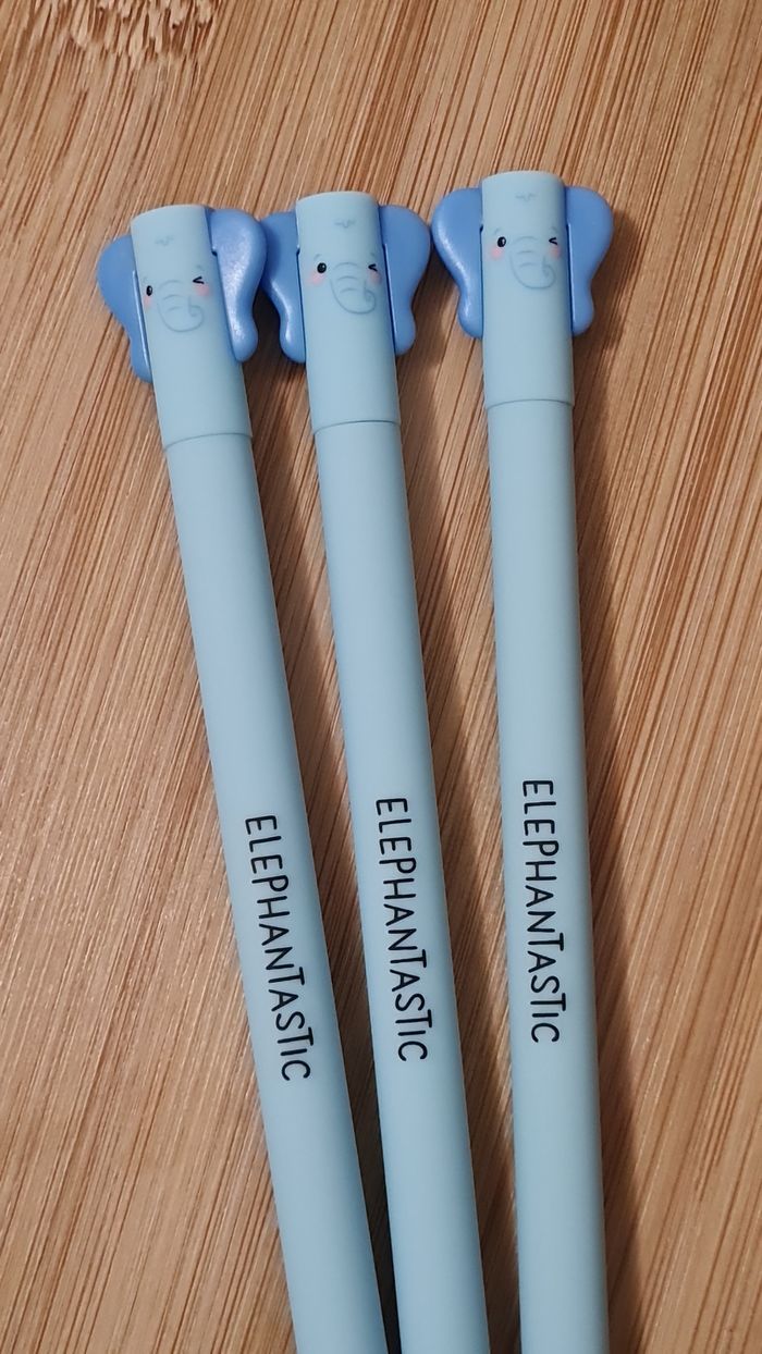 Legami Éléphant Savane 2024 3 Stylos Effaçables