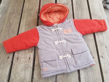 Manteau kaki orange In Extenso taille 6 mois