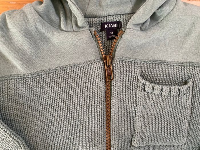 Kiabi Gilet zippé vert Taille 3 ans - photo numéro 4