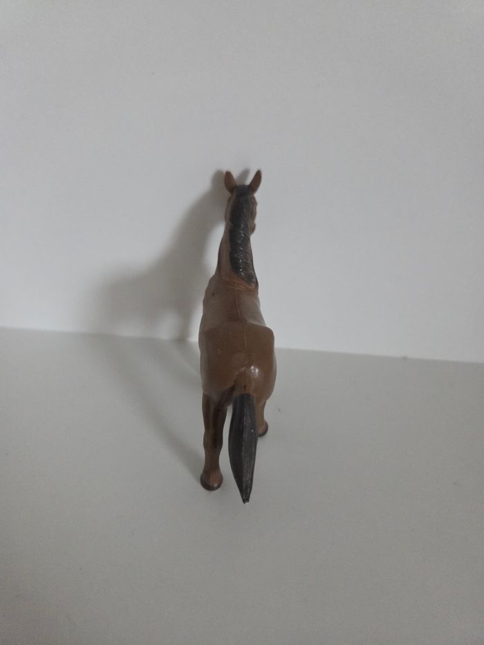 Figurine Cheval Marron Blanc - Jouet Enfant Ferme Équitation - Bon État - photo numéro 3