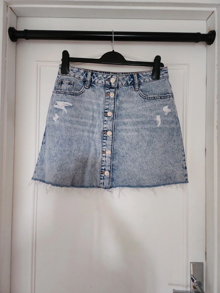 Mini jupe jeans Zara - photo numéro 2