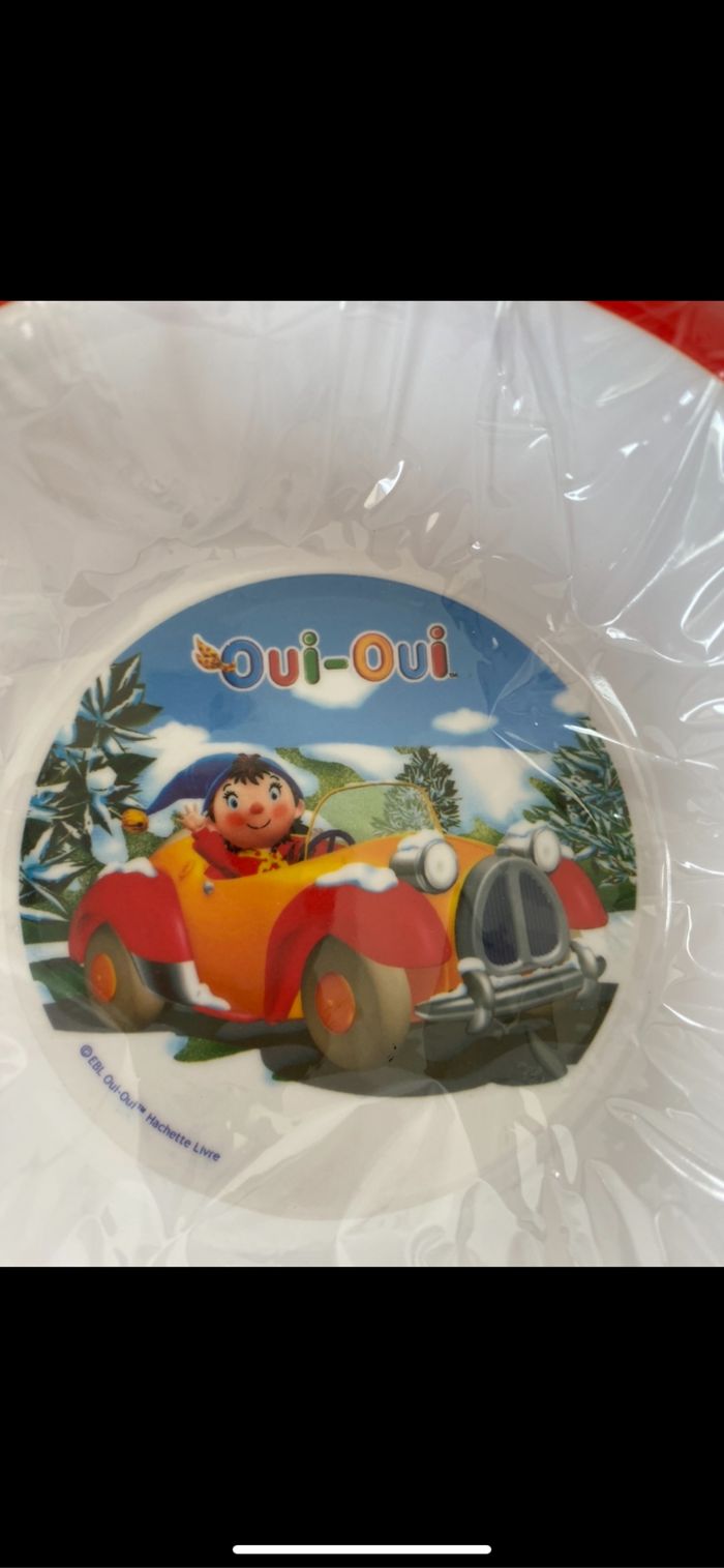 Assiette Bol en plastique bébé Oui Oui Neuf - photo numéro 4