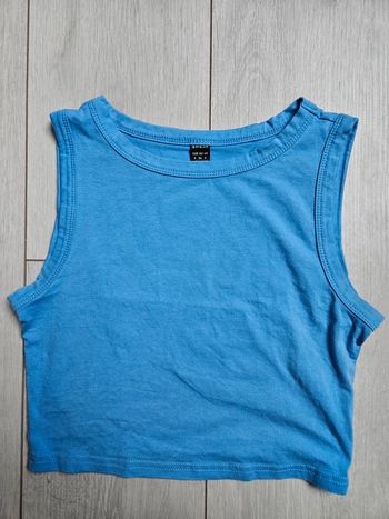 Top bleu shein taille S