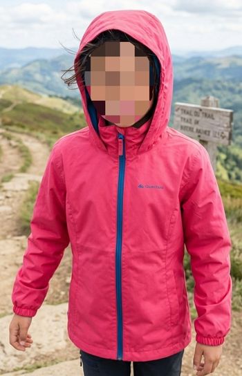Imperméable fushia Quechua 12 ans