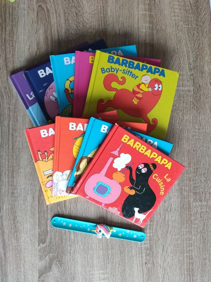 Lot de 9 livres Barbapapa en très bon état