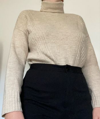 Pull col roulé beige Pimkie