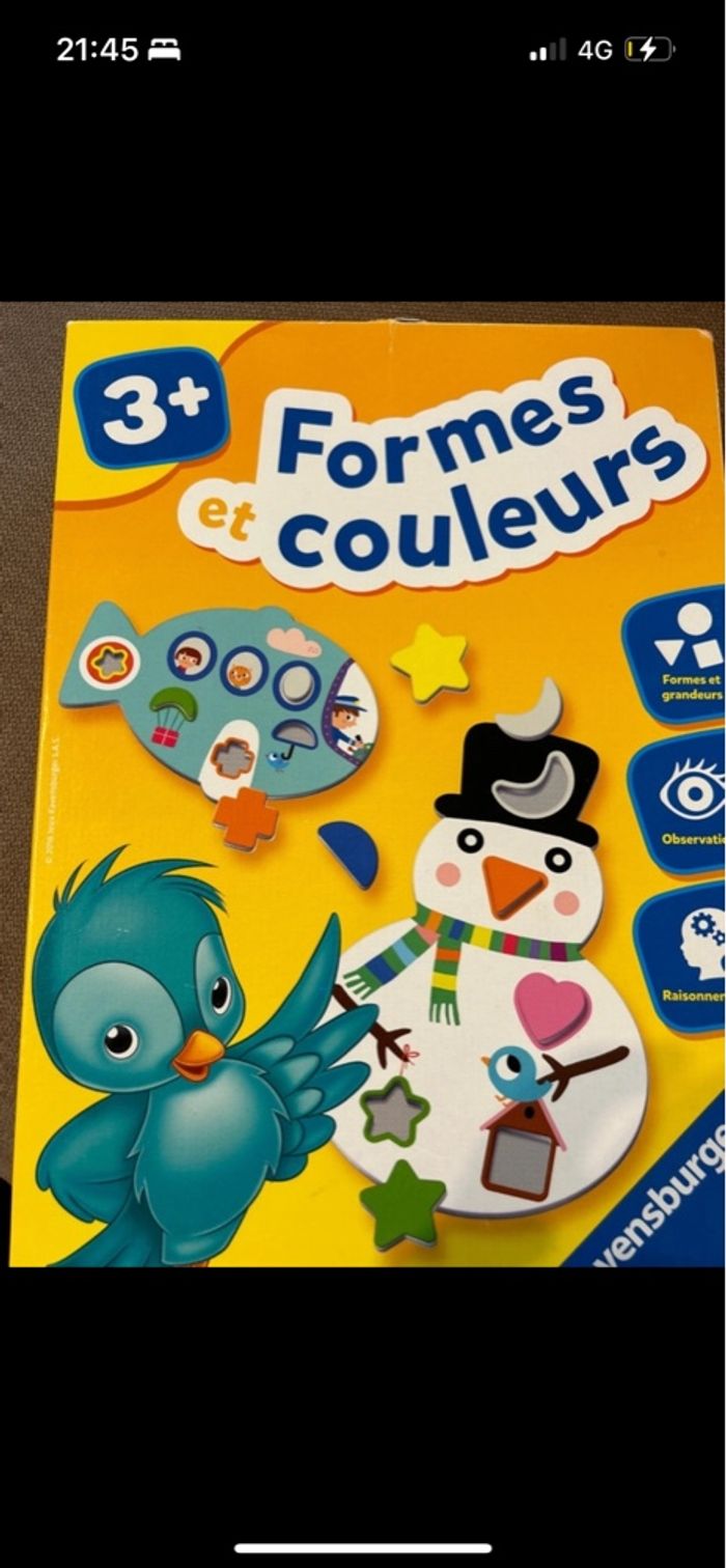 Formes & couleurs 3+ Ravensburger - photo numéro 2