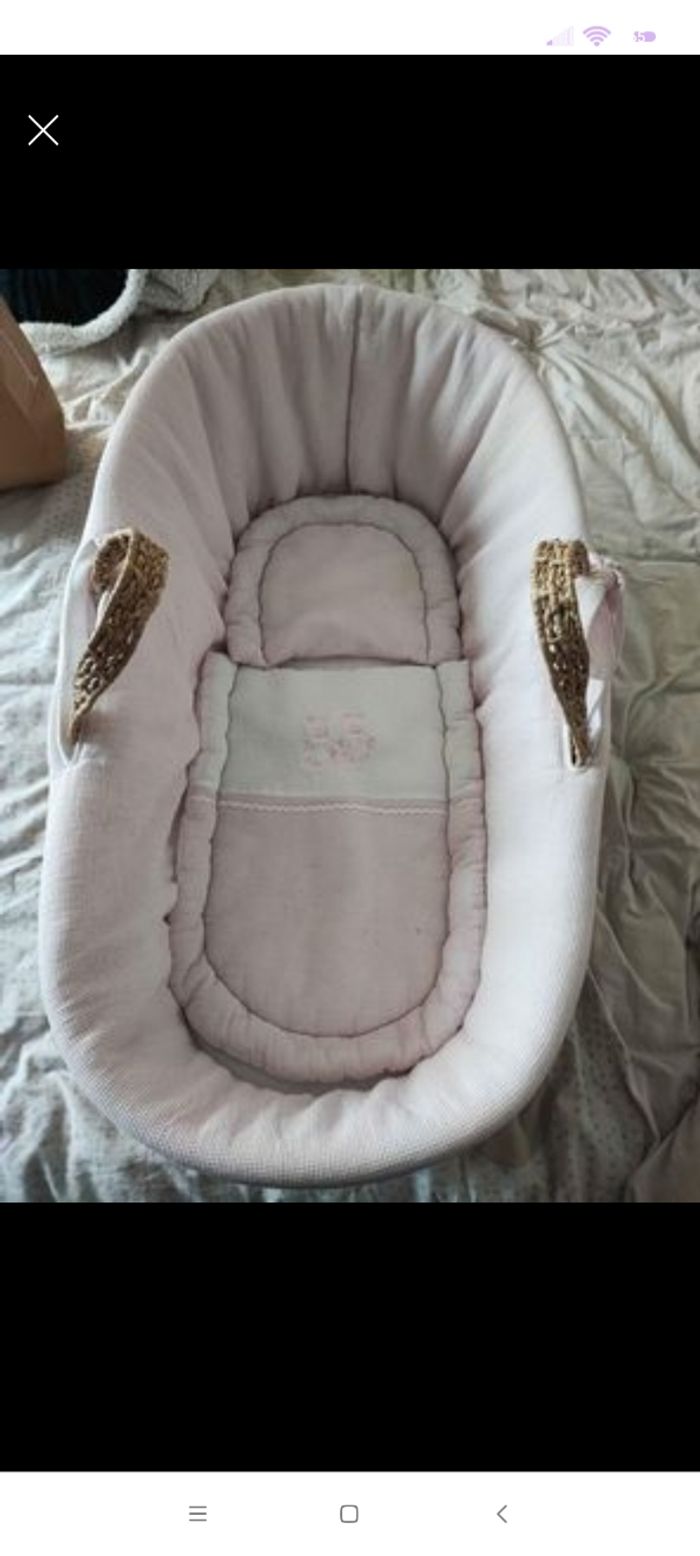 Couffin osier bébé - photo numéro 2